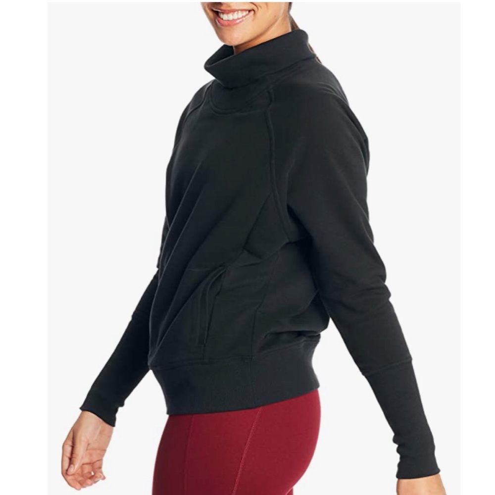 Champion Black Funnel Neck Sweatshirt